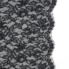 Nanette Lepore Black Floral Lace with Scalloped Edges | Mood Fabrics