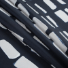 Oscar de la Renta Blue Nights Abstract Silk Twill - Folded | Mood Fabrics