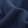 Peacoat Single Faced Fleece Wool Coating - Detail | Mood Fabrics
