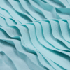 Bleached Aqua Accordion Pleated Chiffon - Detail | Mood Fabrics