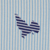 Blue Bell Striped Birds Printed on a Rayon Woven - Detail | Mood Fabrics