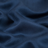 Navy Viscose Batiste with a Woven Off Kilter Chevron Design - Detail | Mood Fabrics