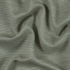 Moss Gray and White Woven Cotton Blend | Mood Fabrics
