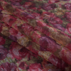 Rose Red Floral Printed Non-Fusible Interfacing - Folded | Mood Fabrics