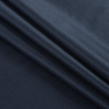 Armani Black Wool Suiting with Fused Navy Netting - Folded | Mood Fabrics