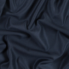 Armani Black Wool Suiting with Fused Navy Netting | Mood Fabrics