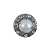 Pearl & Rhinestone Button - 32L/20mm | Mood Fabrics