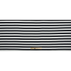 Seedpearl and Black Awning Striped Stretch Cotton Sateen - Full | Mood Fabrics