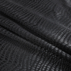 Jay Godfrey Black on Black Crocodile Woven Stretch Jacquard - Folded | Mood Fabrics