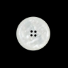 White Iridescent Plastic Button - 36L/22mm - Detail | Mood Fabrics