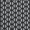 Black and Glacier Gray Geometric Printed Stretch Double Knit | Mood Fabrics