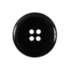 Black 4-Hole Plastic Button - 40L/25mm - Detail | Mood Fabrics