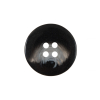 Black Rimmed Plastic Button - 36L/22mm - Detail | Mood Fabrics