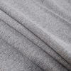 Heathered Charcoal Gray Cotton Tubular Rib Knit - Folded | Mood Fabrics