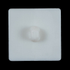 White Square Bevel Cut Button - 50L/32mm - Detail | Mood Fabrics