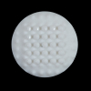 White Textured Shank-Back Button - 45L/28mm | Mood Fabrics