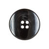 Black and Gray Plastic Button with Dipped Edges - 40L/25mm - Detail | Mood Fabrics