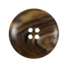 Brown 4-Hole Plastic Button - 45L/28mm - Detail | Mood Fabrics