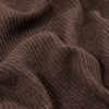 Italian Coffee Brown 2x2 Wool Rib Knit - Detail | Mood Fabrics