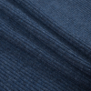 Italian Jean Blue 2x2 Wool Rib Knit - Folded | Mood Fabrics