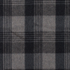 Italian Gray Plaid Brushed Wool Twill | Mood Fabrics