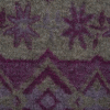Famous NYC Designer Boysenberry Purple and Moon Rock Gray Wool Knit - Detail | Mood Fabrics