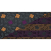 Famous NYC Designer Sudan Brown and Deep Orchid Floral Wool Blend - Full | Mood Fabrics
