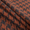 Orange and Turkish Coffee Dynamic Woven Polyester Coating - Folded | Mood Fabrics