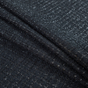 Metallic Black on Black Polyester Tweed - Folded | Mood Fabrics