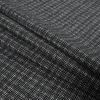 Black and White Checkered Wool Tweed - Folded | Mood Fabrics