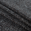 Black, Brown and Gray Boucled Wool Tweed - Folded | Mood Fabrics