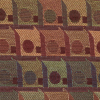 Multi-Color Geometric Polyester Jacquard - Detail | Mood Fabrics