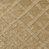 Prairie Sand Silk Shantung with Diamond Ruched Ribbon Detailing | Mood Fabrics