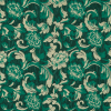 Metallic Gold and Emerald Green Floral Brocade | Mood Fabrics