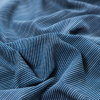 Steven Alan Insignia Blue and White Broken Pinstriped Rayon Shirting - Detail | Mood Fabrics