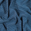 Steven Alan Insignia Blue and White Broken Pinstriped Rayon Shirting | Mood Fabrics