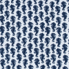 Patriot Blue and White Seahorse Printed Nylon Spandex | Mood Fabrics
