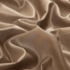 Warm Sand Rayon Twill with Shantung-Like Slubs - Detail | Mood Fabrics