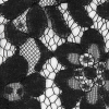Black Floral Re-Embroidered Lace - Detail | Mood Fabrics