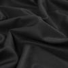 Black Twill Wool Suiting - Detail | Mood Fabrics