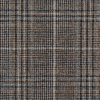 Natural Beige and Black Plaid Wool Suiting - Detail | Mood Fabrics