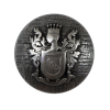 Silver Coat of Arms Crest Metal Button - 45L/28mm | Mood Fabrics