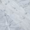 White Button Pintucked Taffeta - Folded | Mood Fabrics