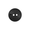 Black Matte 2-Hole Plastic Button - 30L/19mm - Detail | Mood Fabrics