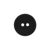 Black Matte 2-Hole Plastic Button - 30L/19mm | Mood Fabrics