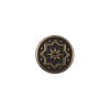 Bronze Etched Metal Button - 22L/14mm | Mood Fabrics