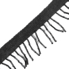 Black Beaded Fringe Trim - 1.5 - Detail | Mood Fabrics
