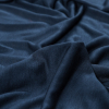 Italian Blue Heathered Sheer Rayon Jersey - Detail | Mood Fabrics