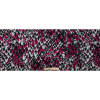 Bright Rose and Black Abstract Hammered Silk Charmeuse - Full | Mood Fabrics