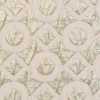 Pink Champagne and Metallic Gold Geometric Brocade - Detail | Mood Fabrics